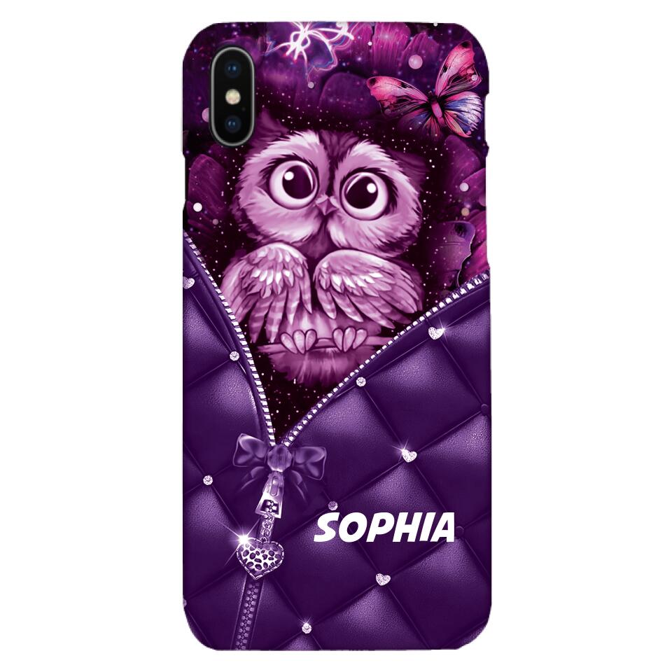 PERSONALIZED OWL LOVERS PHONECASE NQTN0505