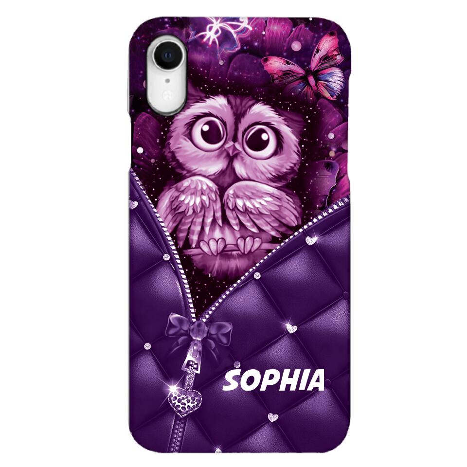 PERSONALIZED OWL LOVERS PHONECASE NQTN0505