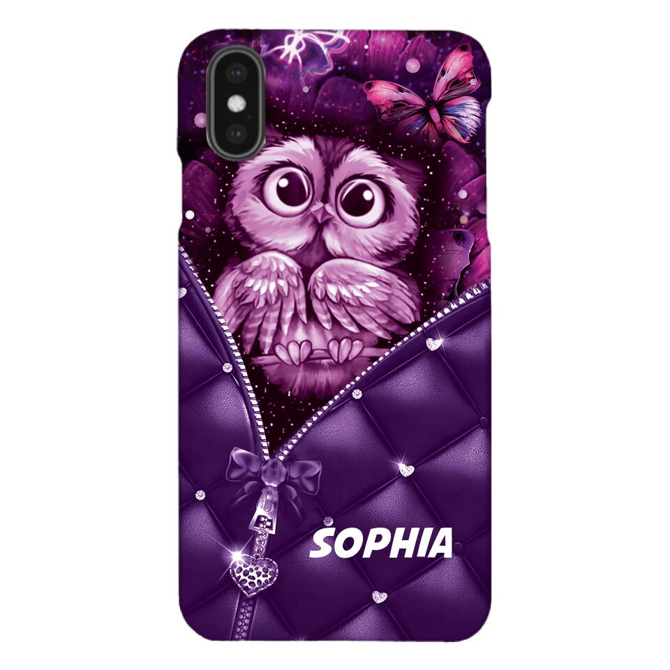 PERSONALIZED OWL LOVERS PHONECASE NQTN0505