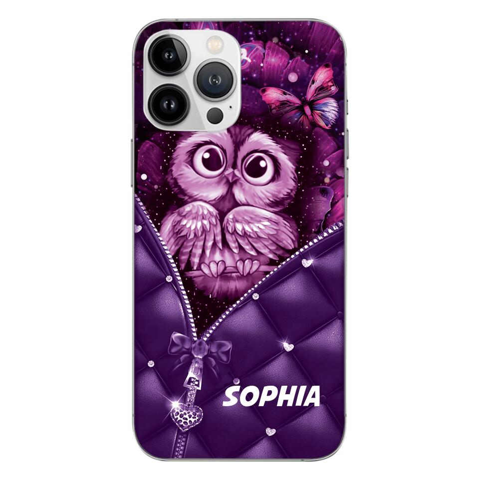 PERSONALIZED OWL LOVERS PHONECASE NQTN0505