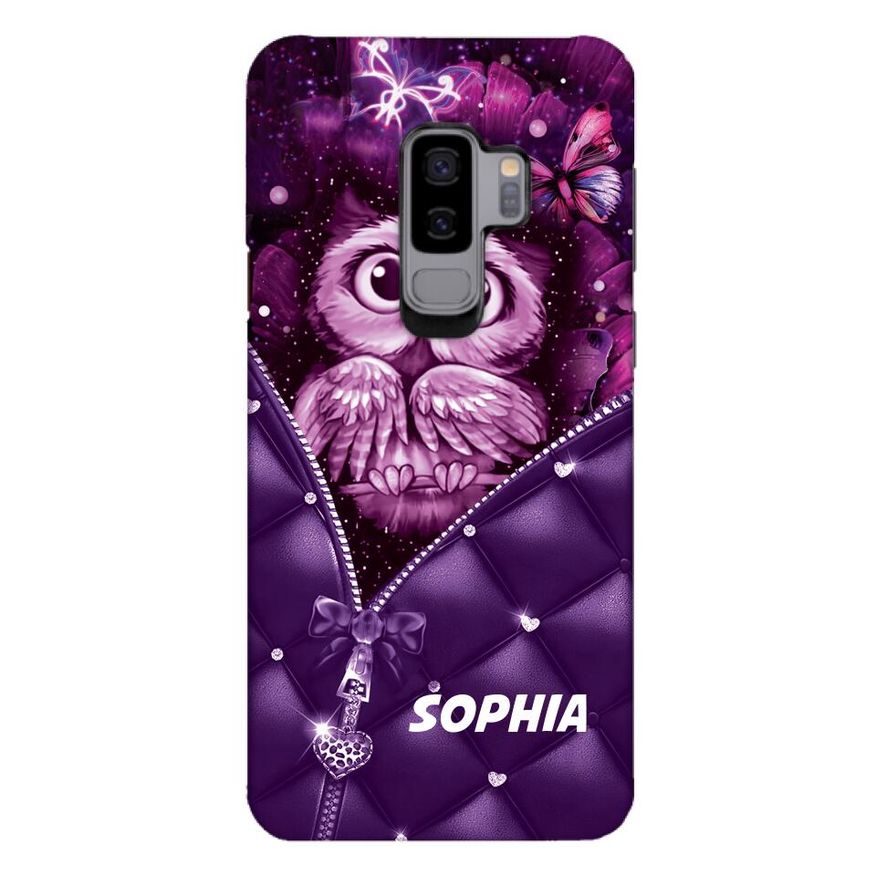 PERSONALIZED OWL LOVERS PHONECASE NQTN0505