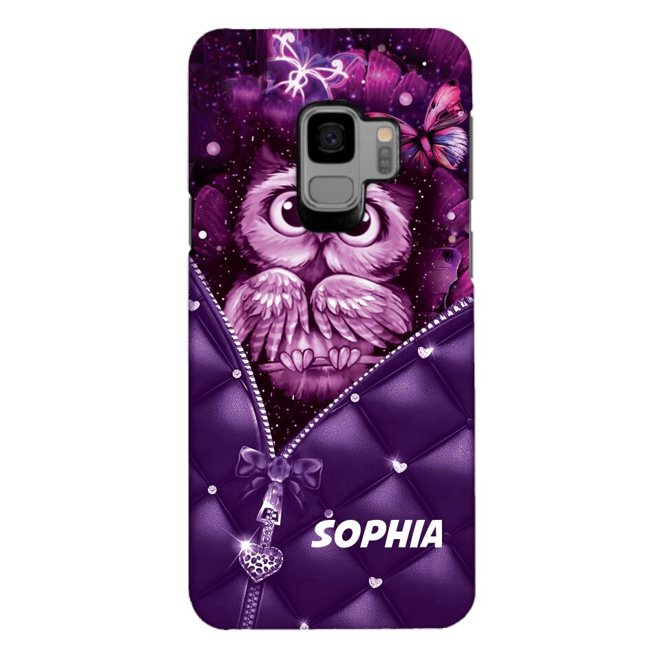 PERSONALIZED OWL LOVERS PHONECASE NQTN0505