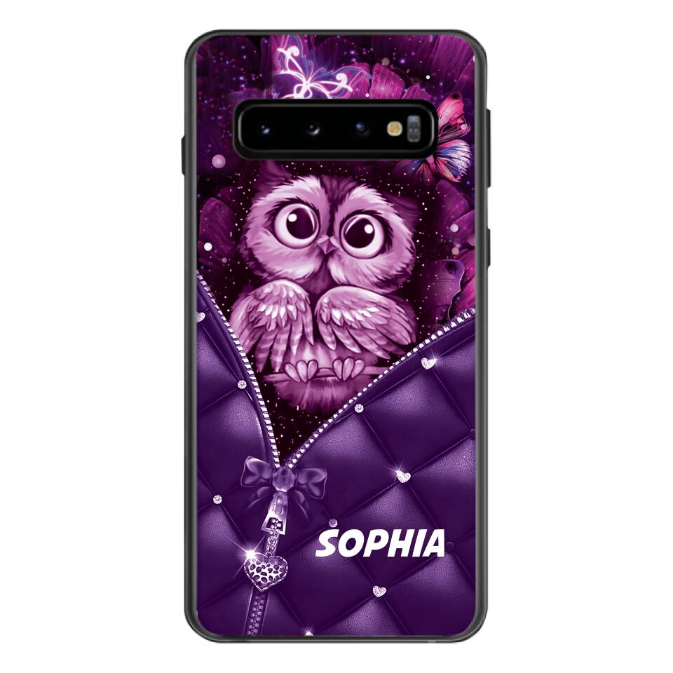 PERSONALIZED OWL LOVERS PHONECASE NQTN0505