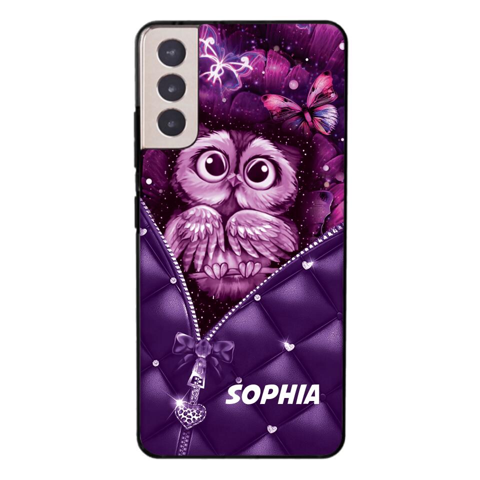 PERSONALIZED OWL LOVERS PHONECASE NQTN0505