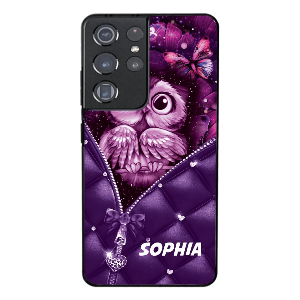 PERSONALIZED OWL LOVERS PHONECASE NQTN0505