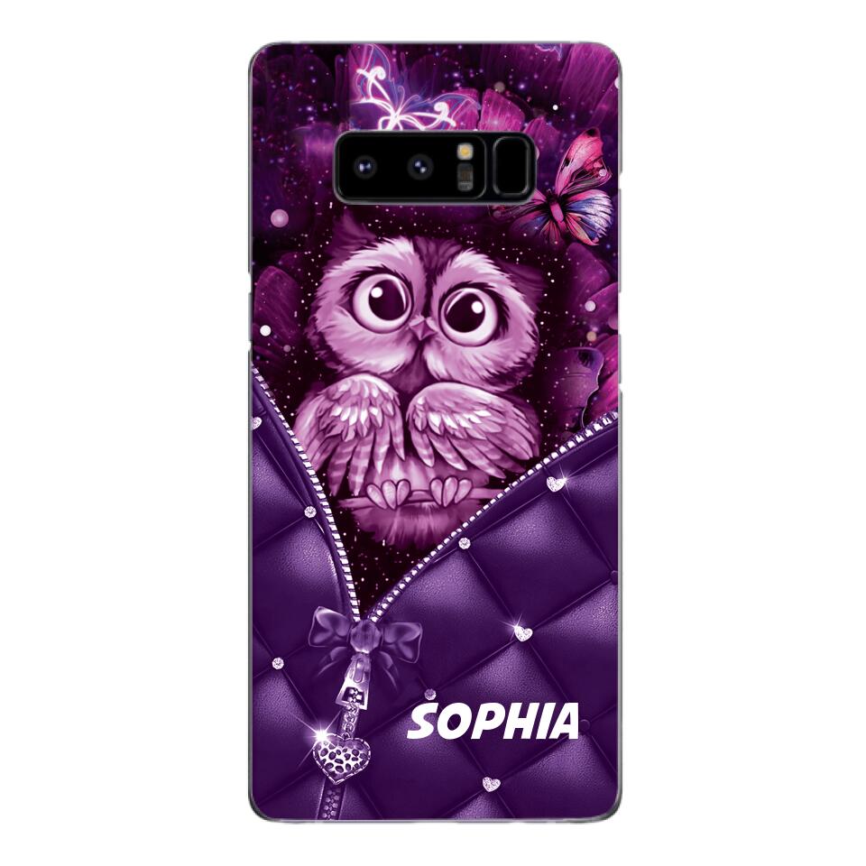 PERSONALIZED OWL LOVERS PHONECASE NQTN0505