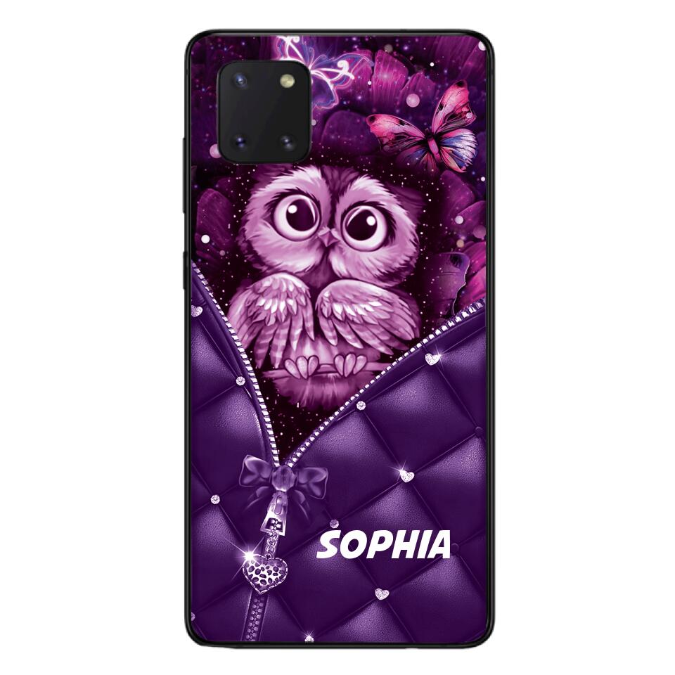 PERSONALIZED OWL LOVERS PHONECASE NQTN0505