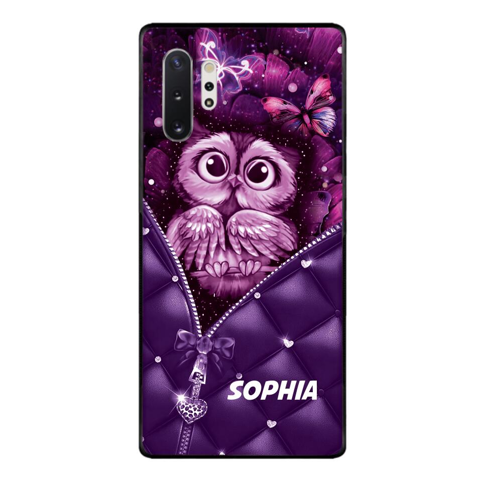 PERSONALIZED OWL LOVERS PHONECASE NQTN0505