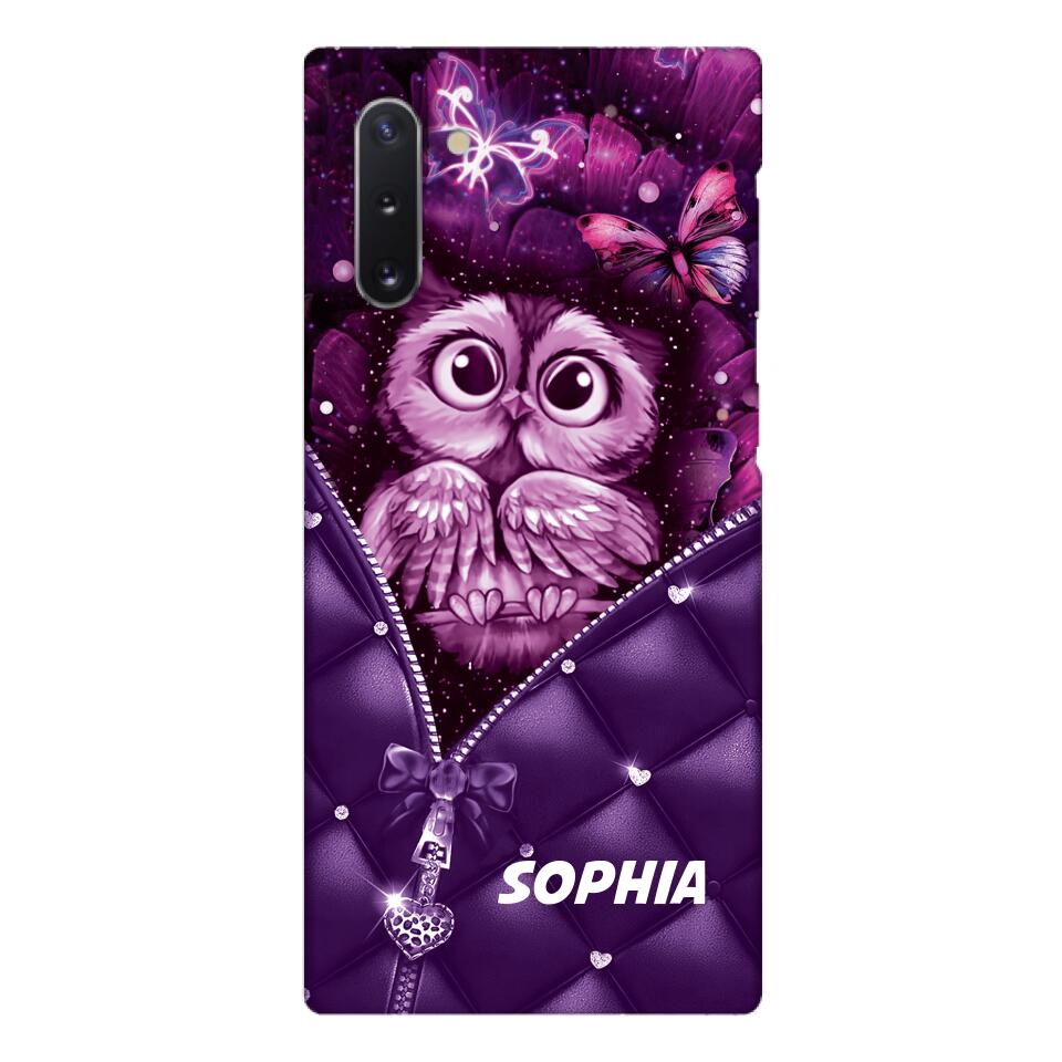 PERSONALIZED OWL LOVERS PHONECASE NQTN0505