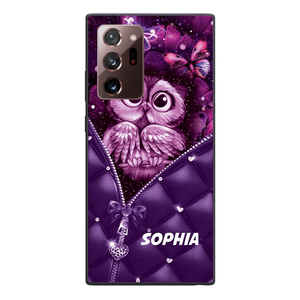 PERSONALIZED OWL LOVERS PHONECASE NQTN0505