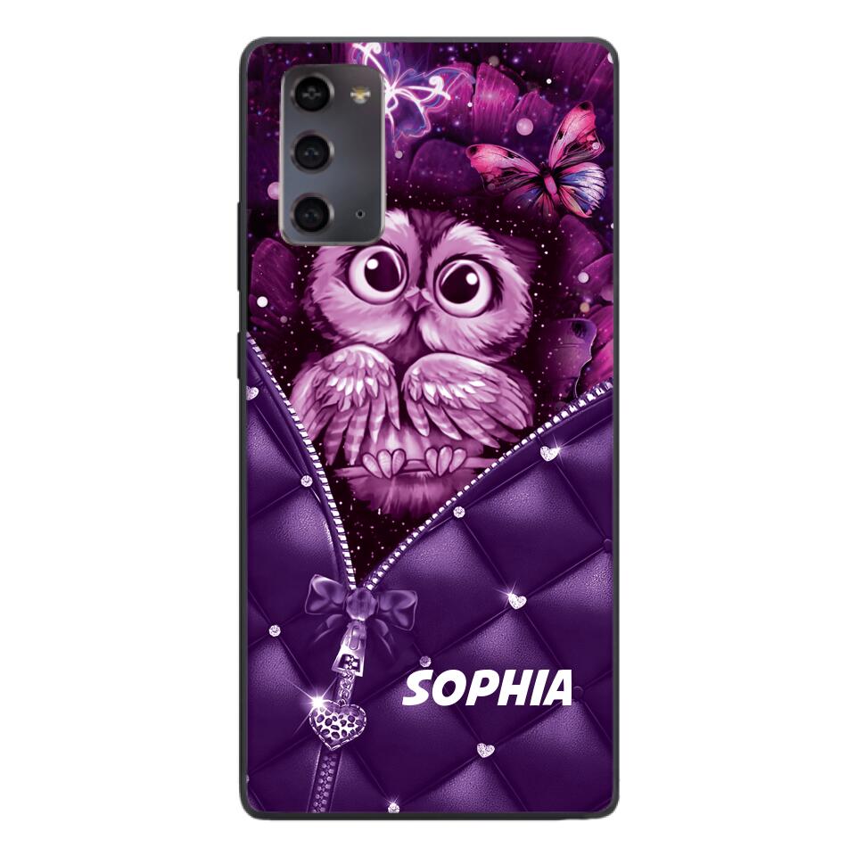 PERSONALIZED OWL LOVERS PHONECASE NQTN0505