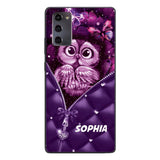 PERSONALIZED OWL LOVERS PHONECASE NQTN0505