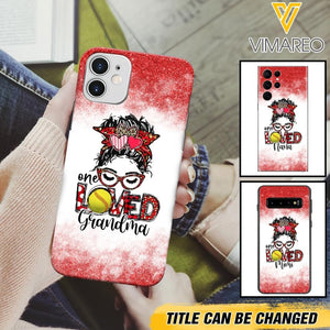 PERSONALIZED ONE LOVED SOFTBALL GRANDMA PHONECASE QTDT0605