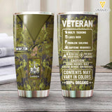 Personalized Canadian Veterans Tumbler Printed 22MAY-HQ06