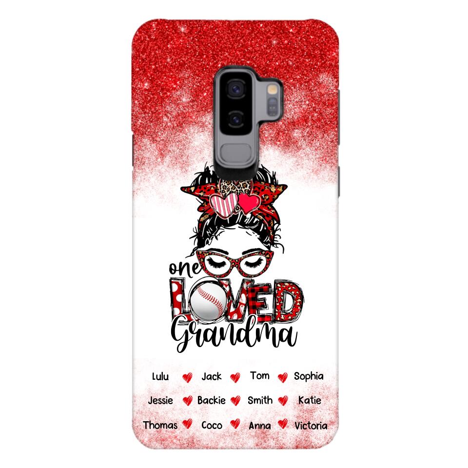 PERSONALIZED ONE LOVED BASEBALL GRANDMA PHONECASE QTDT0605