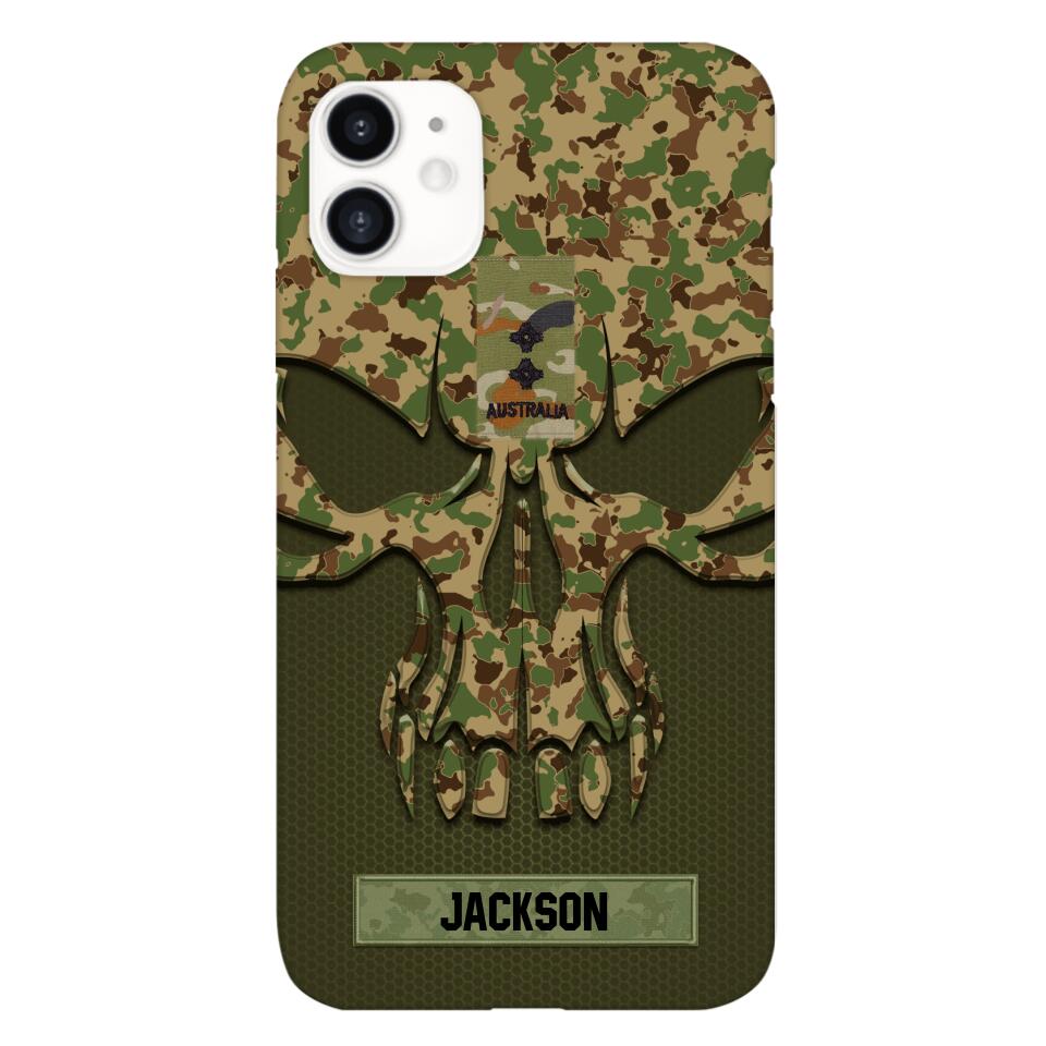 Personalized Australian Soldier Camo Phone Case Printed 22MAY-DT09