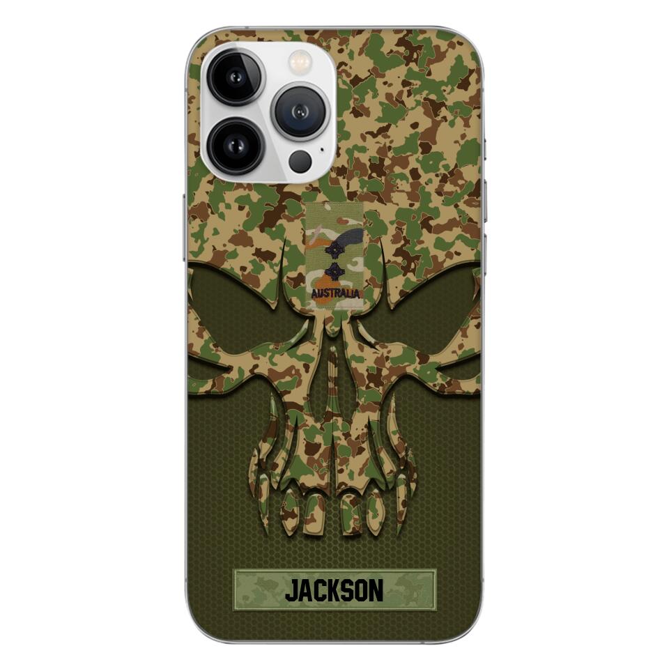 Personalized Australian Soldier Camo Phone Case Printed 22MAY-DT09