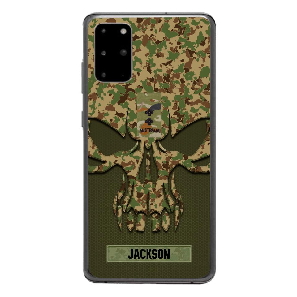 Personalized Australian Soldier Camo Phone Case Printed 22MAY-DT09