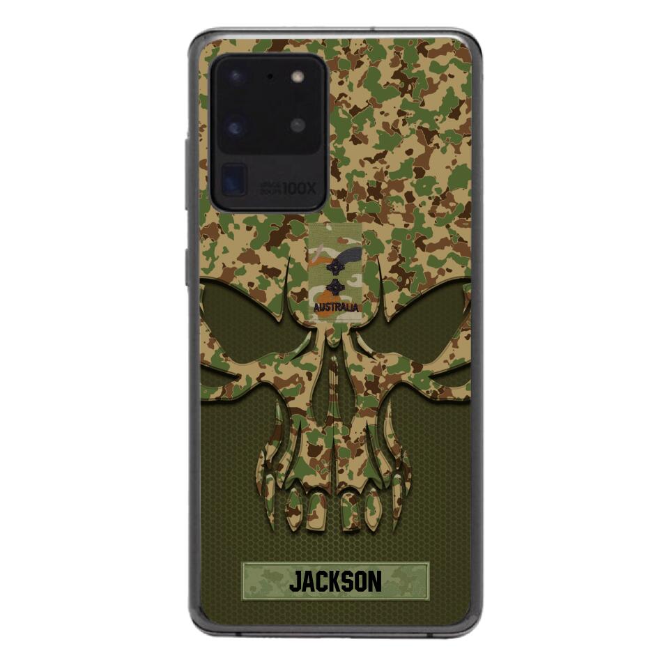 Personalized Australian Soldier Camo Phone Case Printed 22MAY-DT09