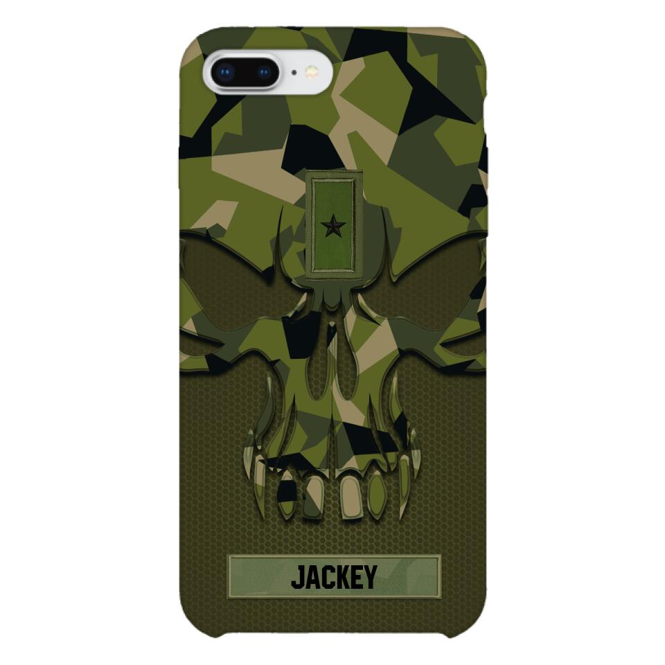 Personalized Swedish Solider Camo Phone Case Printed 22MAY-DT09
