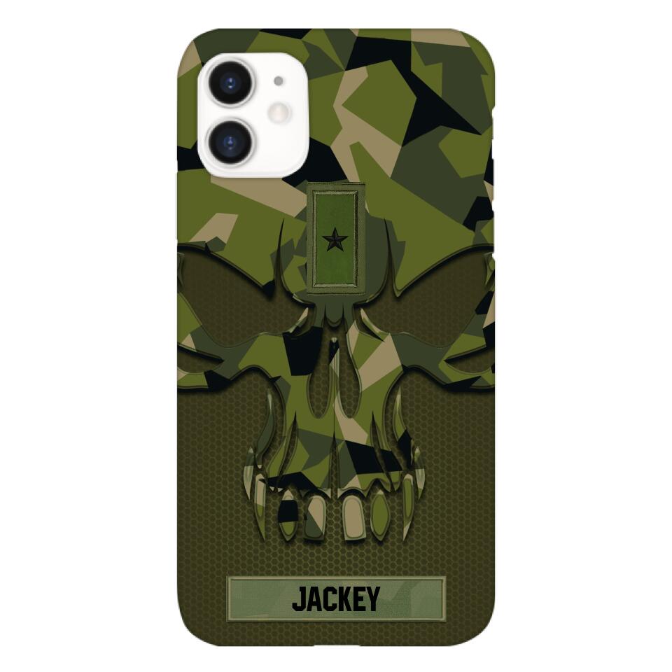 Personalized Swedish Solider Camo Phone Case Printed 22MAY-DT09