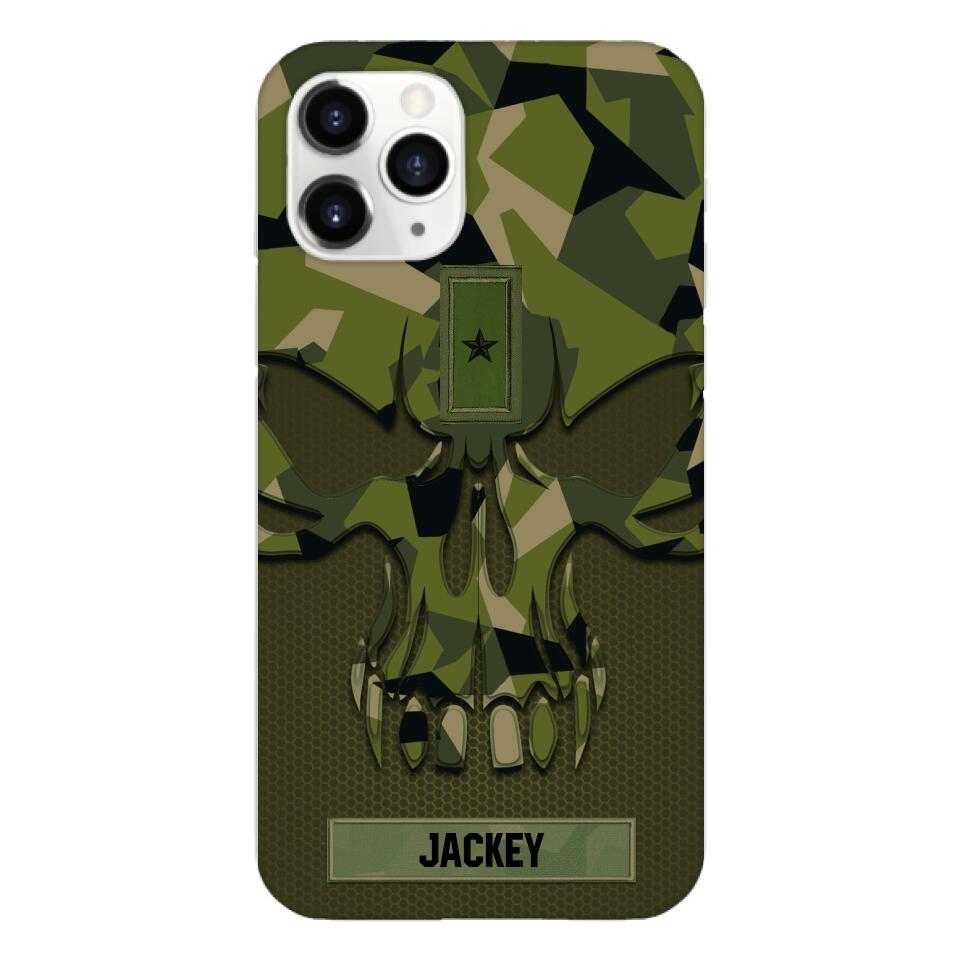 Personalized Swedish Solider Camo Phone Case Printed 22MAY-DT09