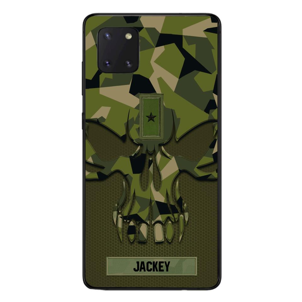 Personalized Swedish Solider Camo Phone Case Printed 22MAY-DT09