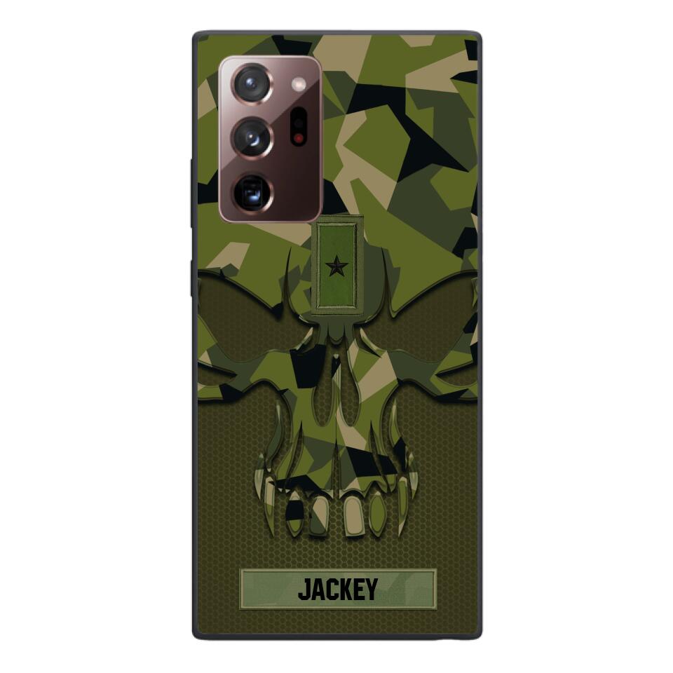 Personalized Swedish Solider Camo Phone Case Printed 22MAY-DT09