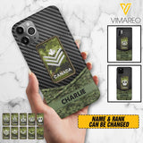Personalized Canadian Soldier Phone Case Camo Printed 22MAY-HC09
