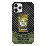 Personalized Canadian Soldier Phone Case Camo Printed 22MAY-HC09