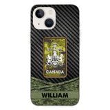 Personalized Canadian Soldier Phone Case Camo Printed 22MAY-HC09