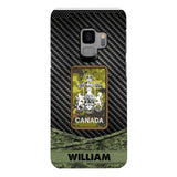 Personalized Canadian Soldier Phone Case Camo Printed 22MAY-HC09