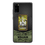 Personalized Canadian Soldier Phone Case Camo Printed 22MAY-HC09