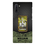 Personalized Canadian Soldier Phone Case Camo Printed 22MAY-HC09