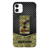 Personalized Australian Soldier Phone Case Camo Printed 22MAY-HC09