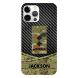 Personalized Australian Soldier Phone Case Camo Printed 22MAY-HC09