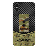 Personalized Australian Soldier Phone Case Camo Printed 22MAY-HC09