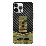 Personalized Australian Soldier Phone Case Camo Printed 22MAY-HC09