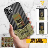 Personalized Australian Soldier Phone Case Camo Printed 22MAY-HC09