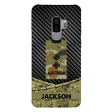 Personalized Australian Soldier Phone Case Camo Printed 22MAY-HC09