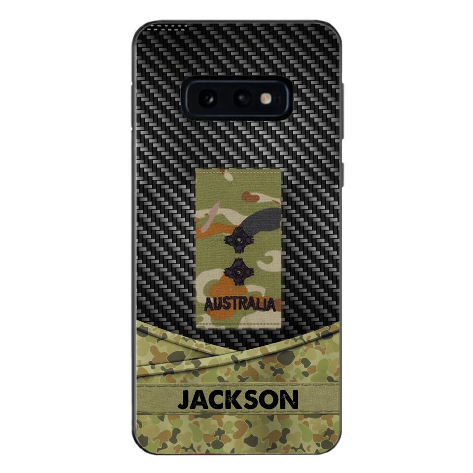 Personalized Australian Soldier Phone Case Camo Printed 22MAY-HC09