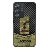 Personalized Australian Soldier Phone Case Camo Printed 22MAY-HC09