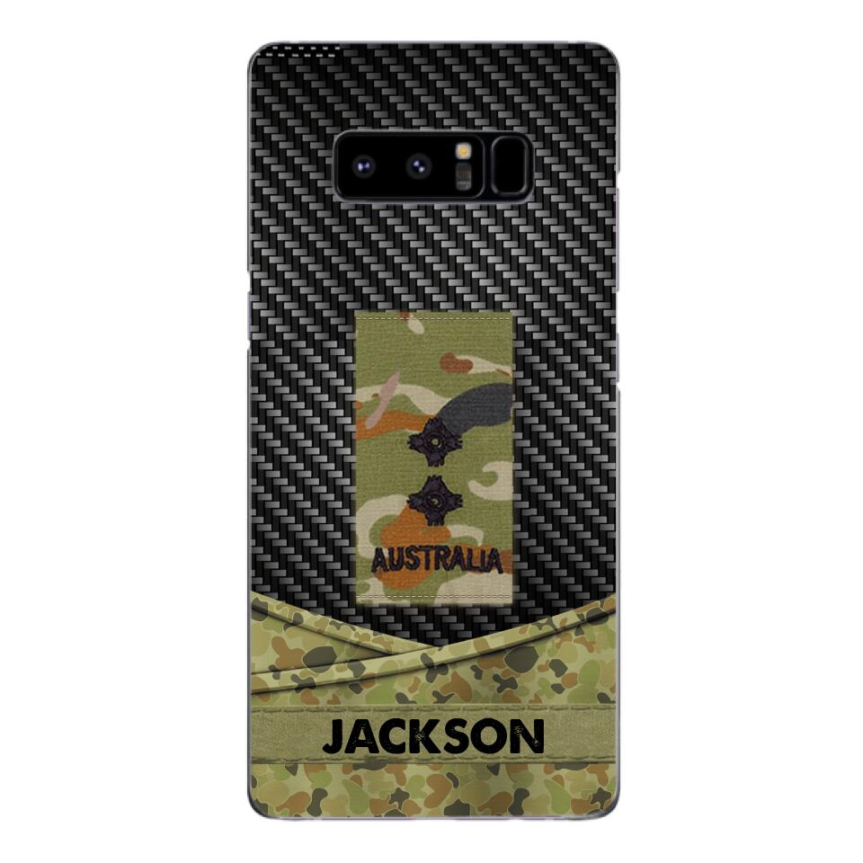 Personalized Australian Soldier Phone Case Camo Printed 22MAY-HC09