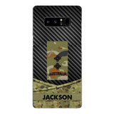 Personalized Australian Soldier Phone Case Camo Printed 22MAY-HC09