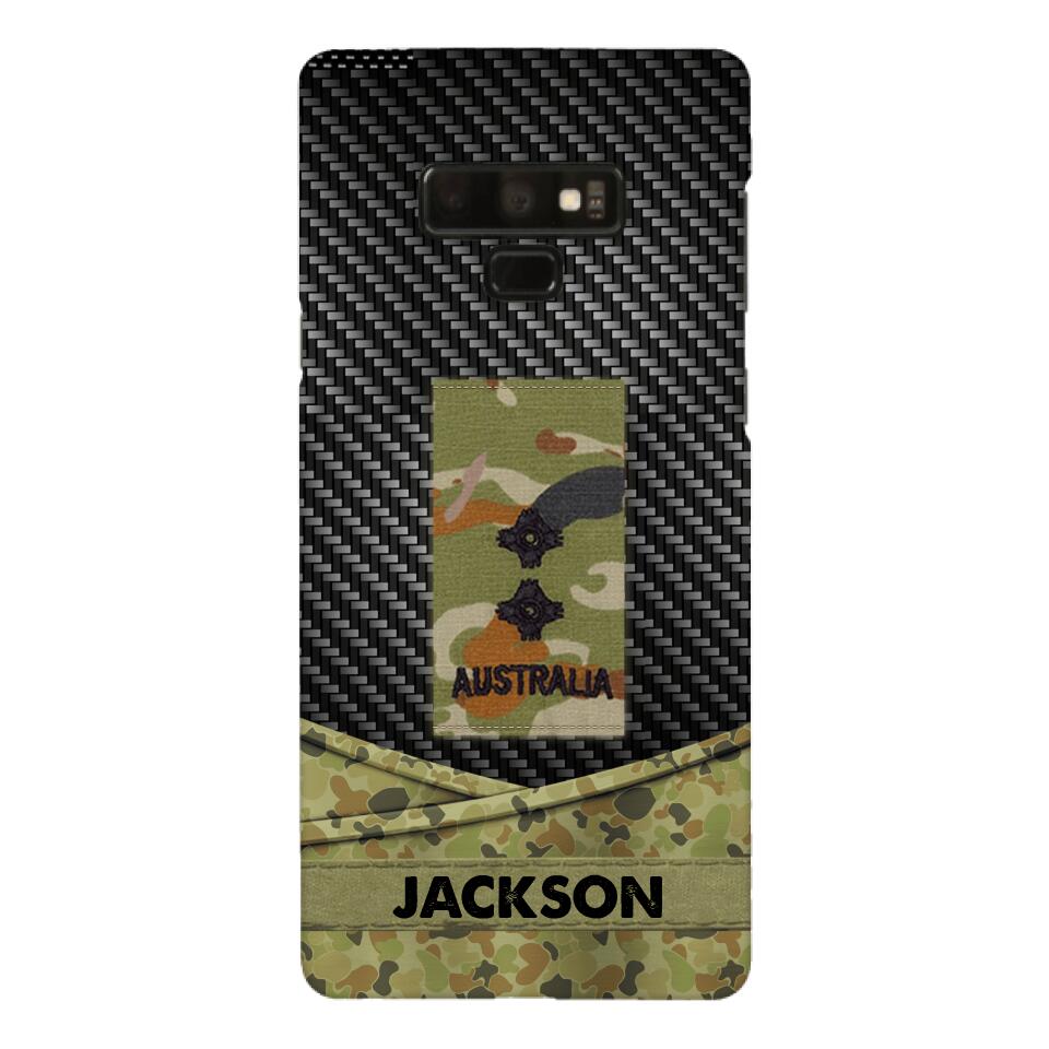 Personalized Australian Soldier Phone Case Camo Printed 22MAY-HC09