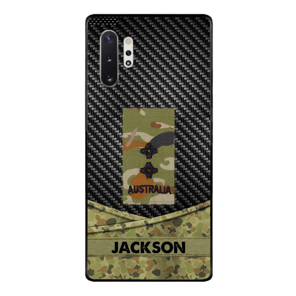 Personalized Australian Soldier Phone Case Camo Printed 22MAY-HC09