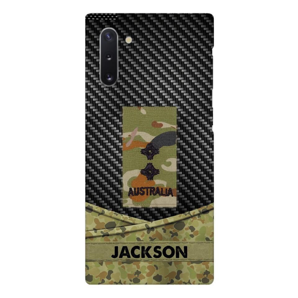 Personalized Australian Soldier Phone Case Camo Printed 22MAY-HC09