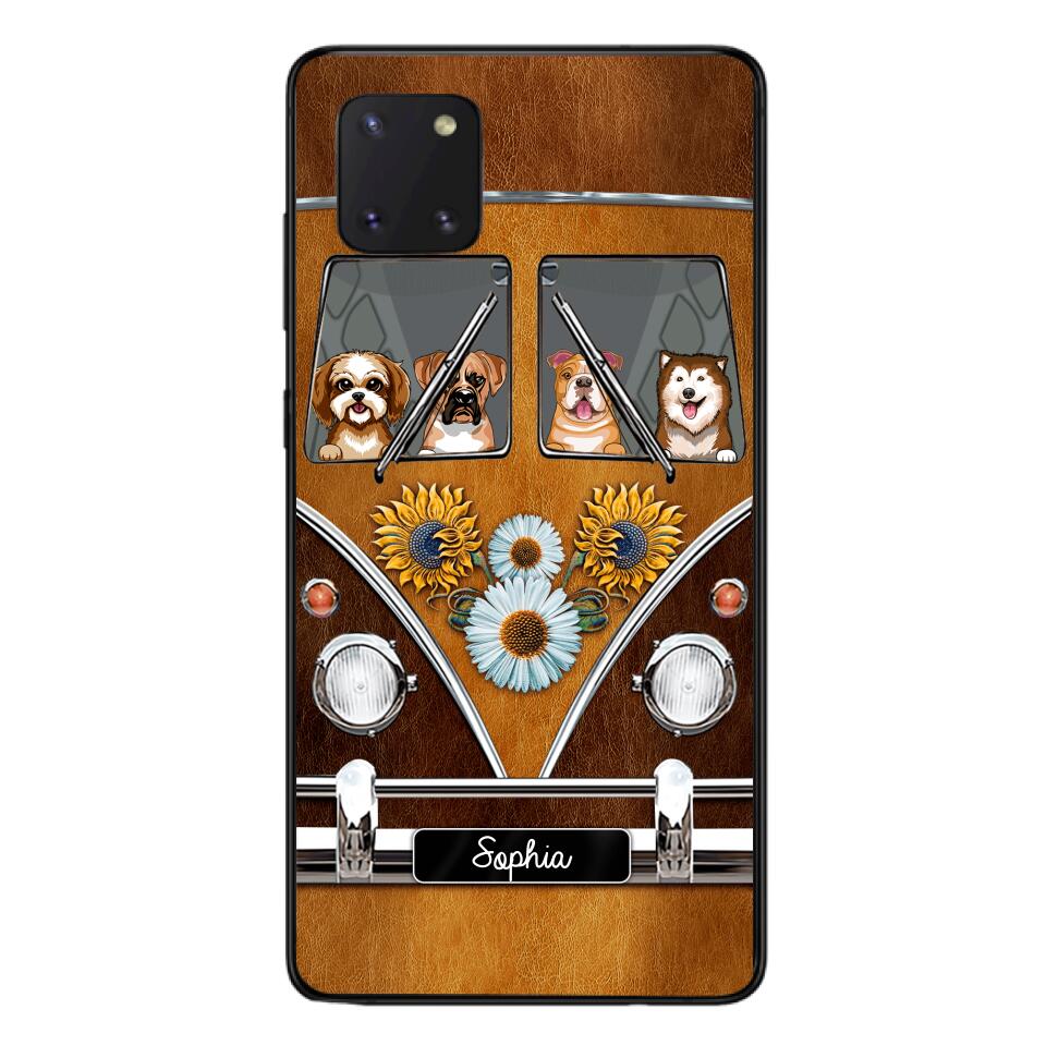 Personalized Dog Sunflower Phone Case Printed 22MAY-DT09