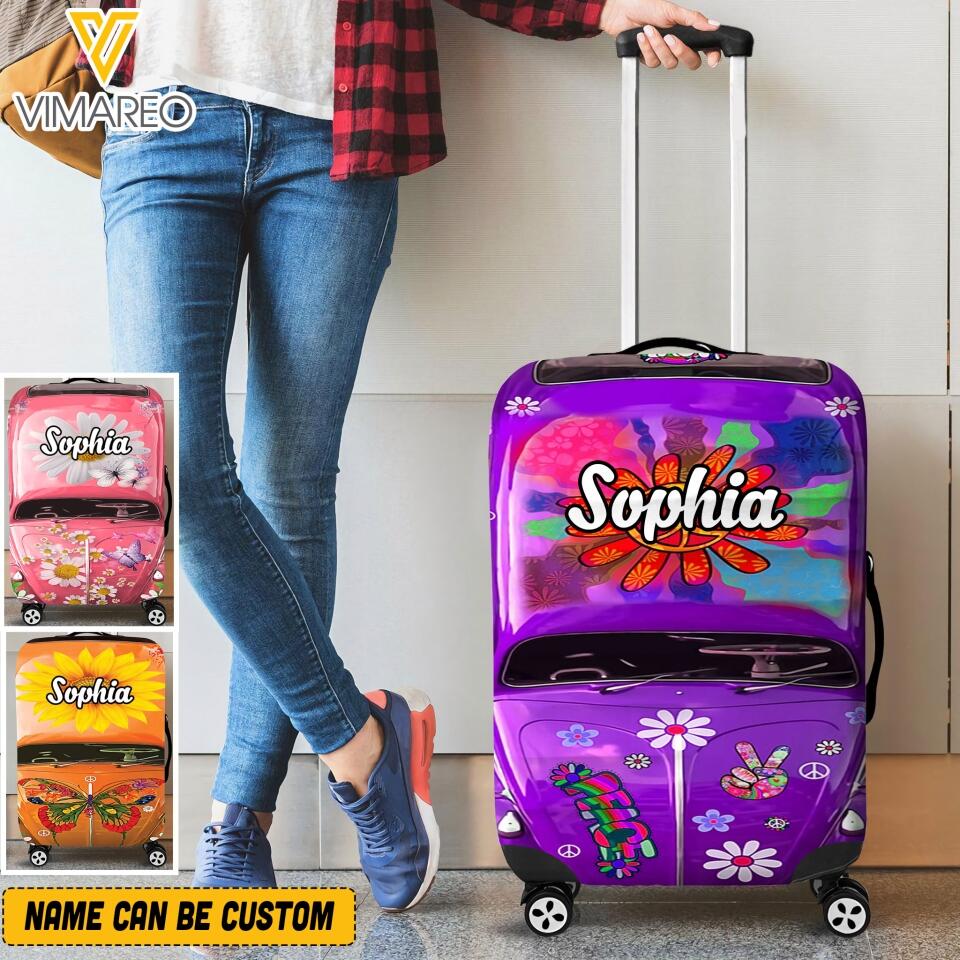 DH Personalized Hippie Luggage Cover Printed HQ0905