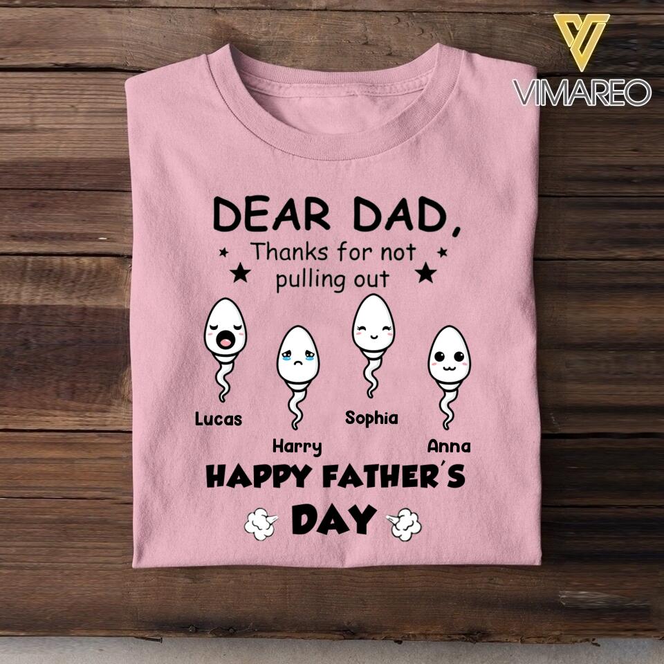 Personalized Father's Day Tshirt Printed 22MAY-HC11